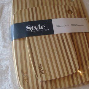 3 pack Style bamboo cutting boards New
